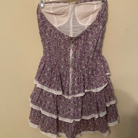 3/$10 Olsenboye Floral Strapless Dress - Picture 2 of 3